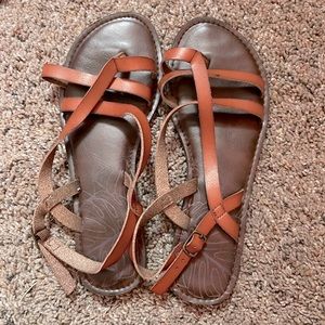 sandals from time and tru, size 9, brown